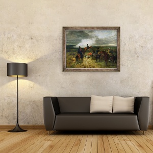 Tablou inramat - John Lewis Brown - 17 Iunie 1815, ora 7, 70 x 90 cm - Img 2