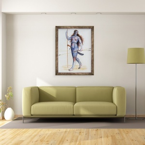 Tablou inramat - John White - Femeie Pictish, 70 x 90 cm - Img 2
