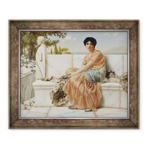 Tablou înrămat John William Godward Reverie 50x60 cm