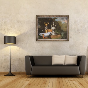Tablou inramat - Joris van Son - O alegorie de Foc, 70 x 90 cm - Img 2
