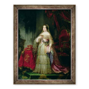 Tablou inramat - Jose Gutierrez de la Vega - Regina Isabella II 1830-1904 a Spaniei, 60 x 80 cm