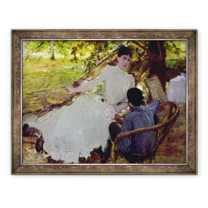 Tablou inramat - Joseph de Nittis - in Hammac II, 70 x 90 cm