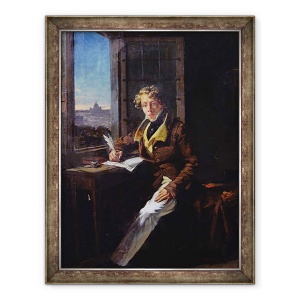 Tablou inramat - Joseph Desire Court - Portretul lui Victor Rifaut 1798-1838 1822, 60 x 80 cm