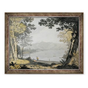 Tablou inramat - Joseph Farington - Vedere de Skiddaw si Derwentwater, 60 x 80 cm
