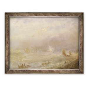 Tablou inramat - Joseph Mallord William Turner - O vedere a afacerii, 60 x 80 cm