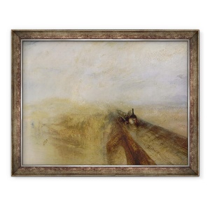 Tablou inramat - Joseph Mallord William Turner - Ploaie abur si viteza, Marea Cailor Ferate Western, 70 x 90 cm
