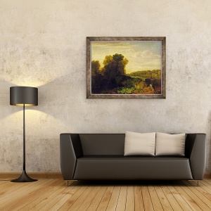 Tablou inramat - Joseph Mallord William Turner - Tamisa la Weybridge, 70 x 90 cm - Img 2