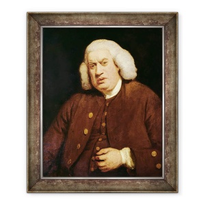 Tablou inramat - Joshua Reynolds - Portretul lui Dr. Samuel Johnson 1709-84, 70 x 85 cm