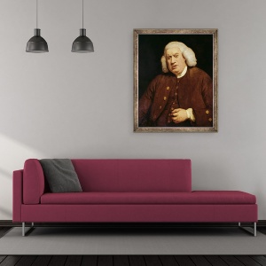 Tablou inramat - Joshua Reynolds - Portretul lui Dr. Samuel Johnson 1709-84, 70 x 85 cm - Img 2