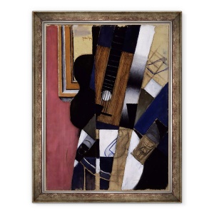 Tablou inramat - Juan Gris - Chitara si Pipe, 70 x 90 cm