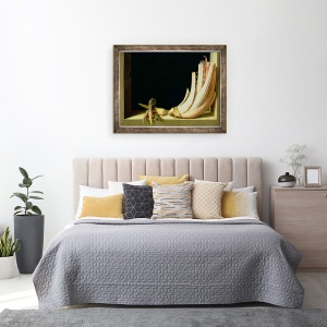 Tablou inramat - Juan Sanchez Cotan - Natura moarta cu un cardoon, 60 x 80 cm - Img 3