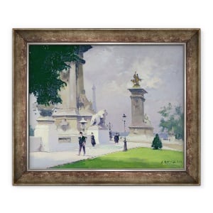 Tablou inramat - Jules Ernest Renoux - Pont Alexandre III, 50 x 60 cm