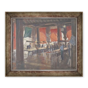 Tablou inramat - Julian Barrow - Piata de peste, Venetia, 50 x 60 cm