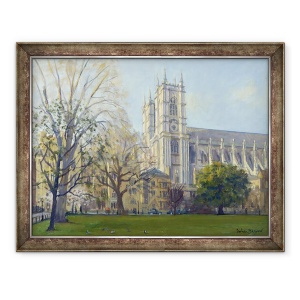Tablou inramat - Julian Barrow - Westminster Abbey de la Dean Yard, 60 x 80 cm