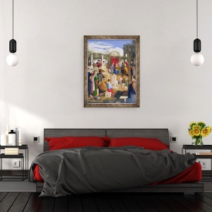 Tablou inramat - Julius Schnorr von Carolsfeld - Casatoria la Cana, 60 x 80 cm - Img 3