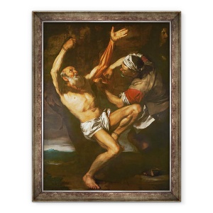 Tablou inramat - Jusepe de Ribera - Martiriul Sfantului Bartolomeu, 70 x 90 cm