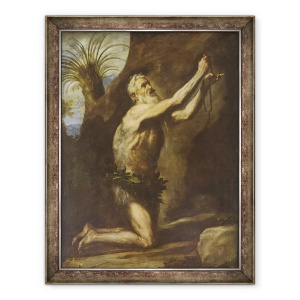 Tablou inramat - Jusepe de Ribera - Sfantul Onuphrius, 70 x 90 cm