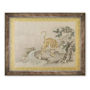 Tablou inramat - Kano Tsunenobu - Album de copii ale picturilor chinezesti II, frunze de album, 70 x 90 cm