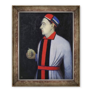 Tablou inramat - Kazimir Severinovich Malevich - Portret De Nikolai Punin, 50 x 60 cm