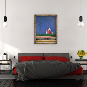 Tablou inramat - Kazimir Severinovich Malevich - Trei figuri, 60 x 80 cm - Img 3