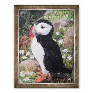 Tablou inramat - Kirstie Adamson - Puffin, 70 x 90 cm