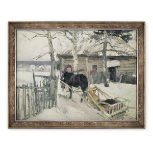 Tablou inramat - Konstantin Alekseevich Korovin - Iarna, 70 x 90 cm