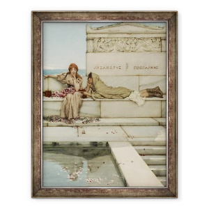 Tablou inramat - Lawrence Alma-Tadema - Xanthe si Phaon, 60 x 80 cm