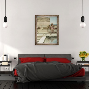 Tablou inramat - Lawrence Alma-Tadema - Xanthe si Phaon, 70 x 90 cm - Img 3