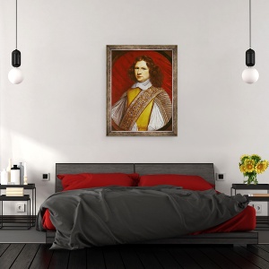 Tablou inramat - Le Nain Brothers - Portretul lui Henri Coeffier II, 60 x 80 cm - Img 3