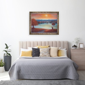 Tablou inramat - Lee Campbell - City View Londra din Richmond Park, 2017, 60 x 80 cm - Img 3