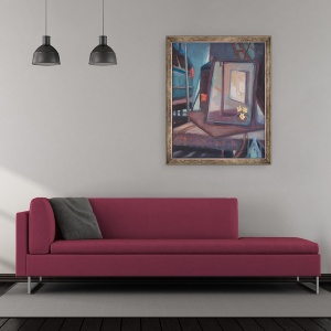 Tablou inramat - Lee Campbell - Constructie 1, 50 x 60 cm - Img 2