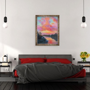 Tablou inramat - Lee Campbell - Pastel Surise, 2017, 70 x 90 cm - Img 3