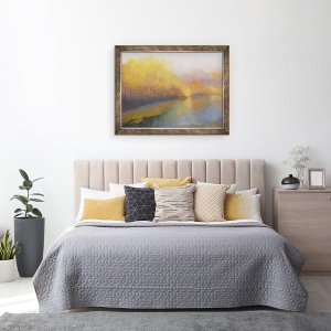 Tablou inramat - Lee Campbell - River Gold 2012, 60 x 80 cm - Img 3