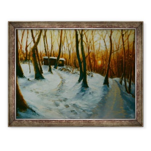 Tablou inramat - Lee Campbell - Woods Snowy 2002, 70 x 90 cm