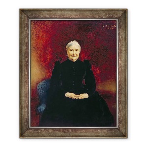 Tablou inramat - Leon Joseph Florentin Bonnat - Madame Bonnat, mama artistului, 50 x 60 cm