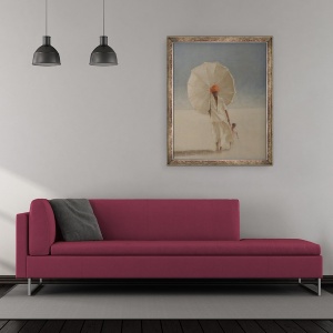 Tablou inramat - Lincoln Seligman - Barbat si Copil I, 70 x 85 cm - Img 2