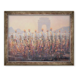 Tablou inramat - Lincoln Seligman - Delhi Parade, 70 x 90 cm