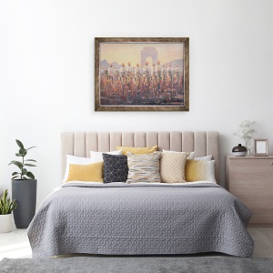 Tablou inramat - Lincoln Seligman - Delhi Parade, 70 x 90 cm - Img 3