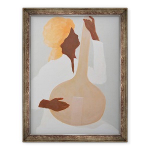 Tablou inramat - Lincoln Seligman - Interpret la sitar I, 60 x 80 cm