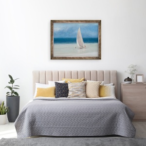 Tablou inramat - Lincoln Seligman - Pescari, Kilifi, 60 x 80 cm - Img 3