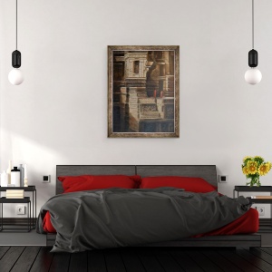 Tablou inramat - Lincoln Seligman - Pesterile Ellora, 60 x 80 cm - Img 3