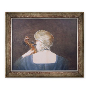 Tablou inramat - Lincoln Seligman - Profesor violoncel, 70 x 85 cm