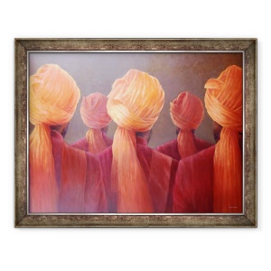 Tablou inramat - Lincoln Seligman - Toate cele cinci capete, 60 x 80 cm