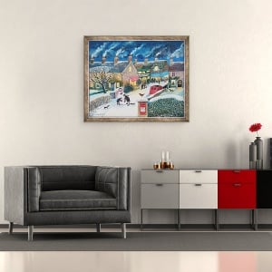 Tablou inramat - Lisa Graa Jensen - Christmas Post, 50 x 60 cm - Img 2