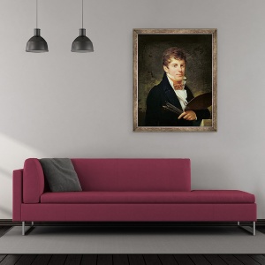 Tablou inramat - Louis Andre Gabriel Bouchet - Portret De Lancelot Theodore Turpin de Crisse, 50 x 60 cm - Img 2