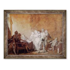 Tablou inramat - Louis Leopold Boilly - Arestarea lui Charlotte Corday, 70 x 90 cm