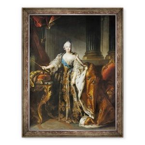 Tablou inramat - Louis M. Tocque - Portret De imparateasa Elizabeth, 60 x 80 cm