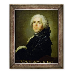 Tablou inramat - Louis Michel van Loo - Portret De Pierre Carlet de Chamblain de Marivaux 1688-1763 1743, 50 x 60 cm