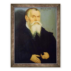 Tablou inramat - Lucas Cranach the Elder - Autoportret, 70 x 90 cm