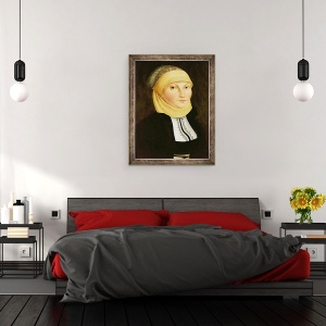 Tablou inramat - Lucas Cranach the Elder - Katharina Luther neee von Bora, 60 x 80 cm - Img 3